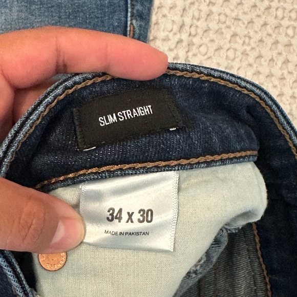 Express Men’s Slim Straight Leg Jeans - Picture 8 of 8